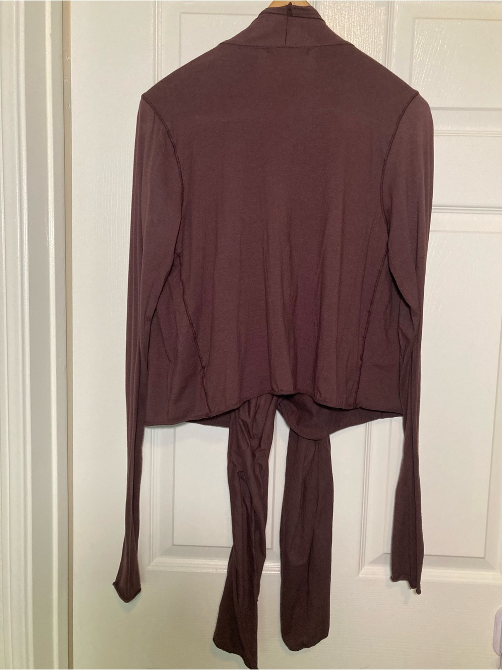 Velvet 🟣 by Graham & Spencer Size XL Wrap Top in Brown - Picture 3 of 8